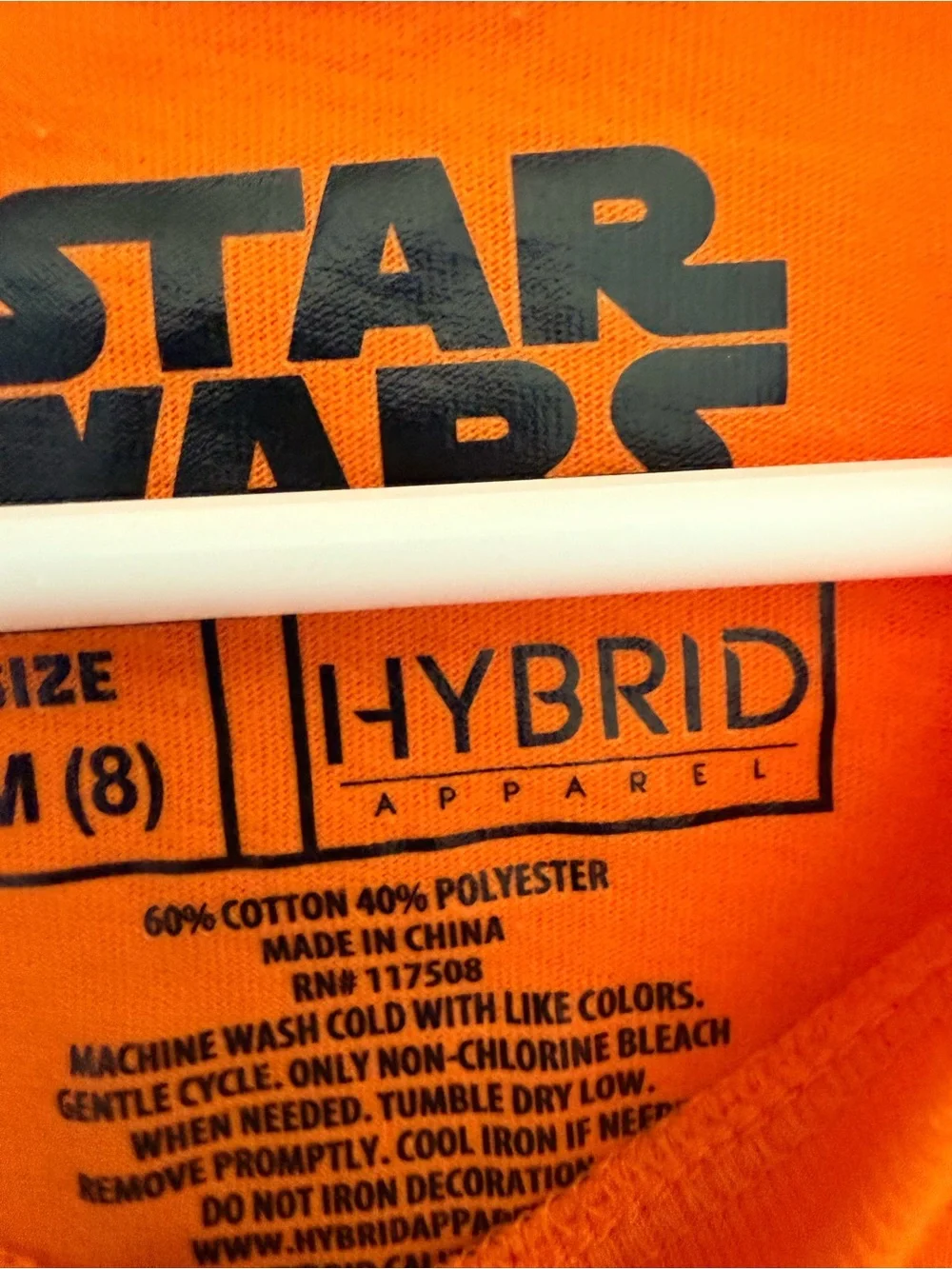 Star Wars Orange Kids T-Shirt with Skeleton Stormtrooper Design